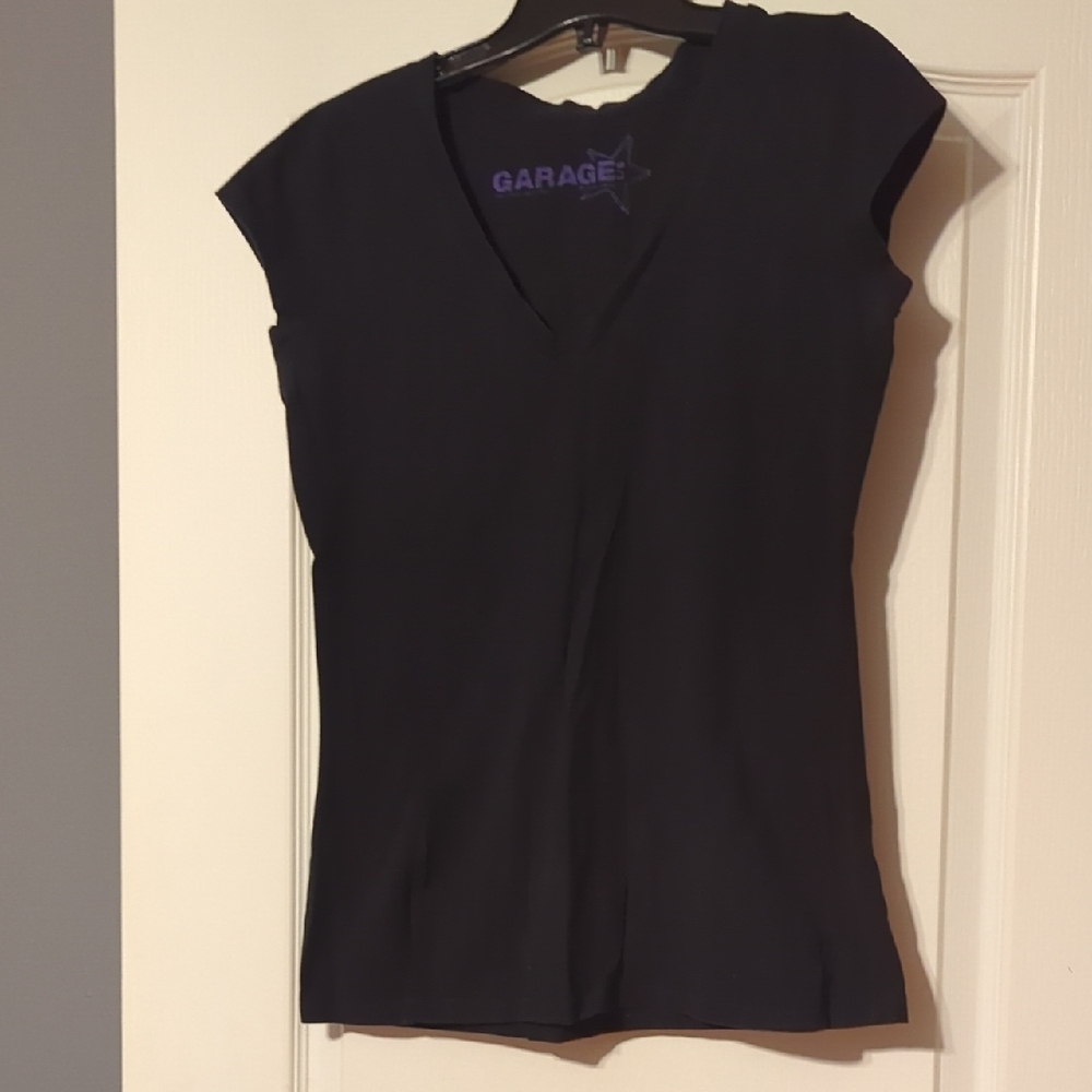 Garage Classic Black V-Neck Tee